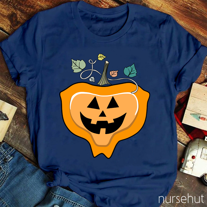 Cute Pumpkin Nurse T-Shirt