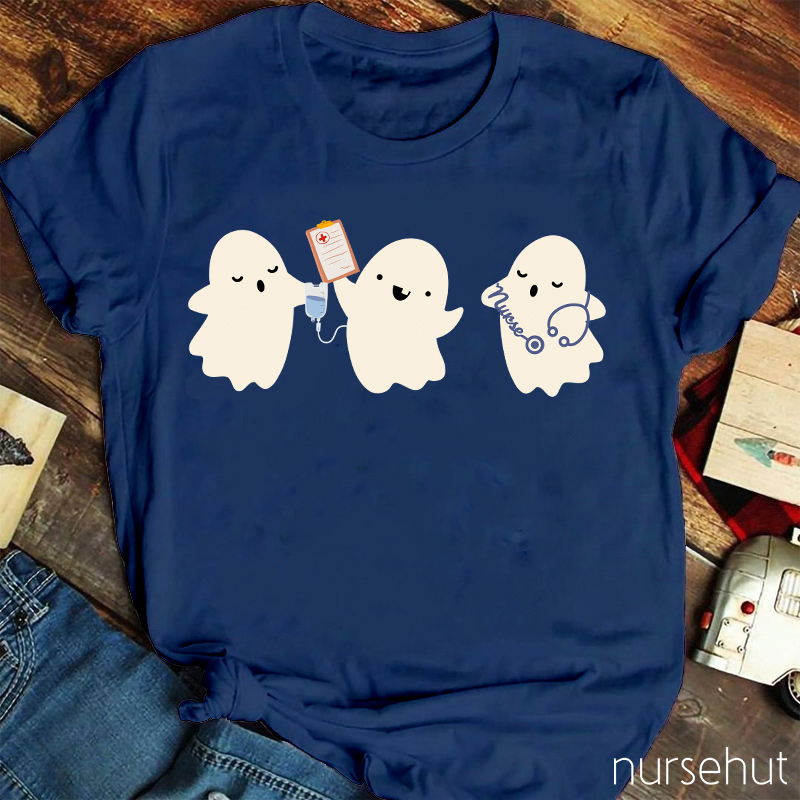 Cute Ghost Nurse T-Shirt