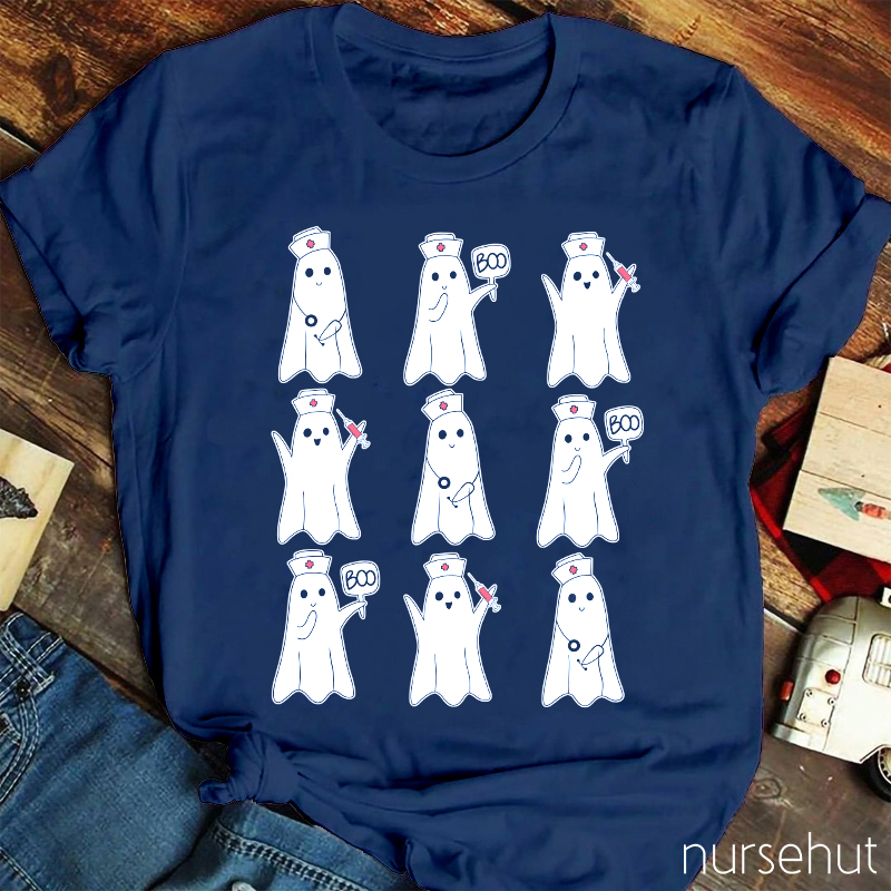 Nine Ghosts Nurse T-Shirt