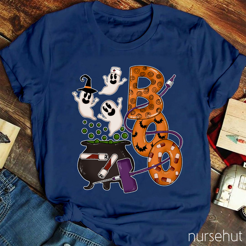 Halloween Boo Nurse T-Shirt