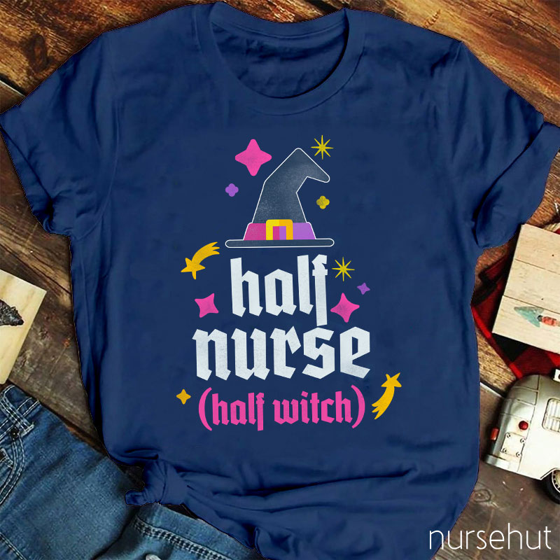 Half Nurse Half Witch Nurse T-Shirt