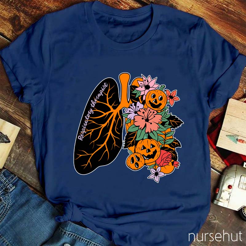 Halloween Respiratory Therapist Nurse T-Shirt