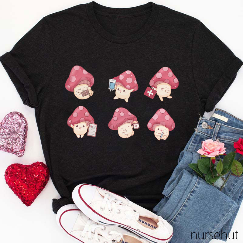 Nurse Mushrooms Nurse T-Shirt