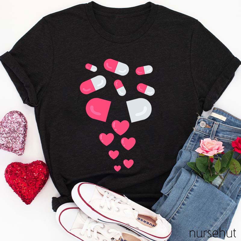 A Pill That Contains Love Nurse T-Shirt
