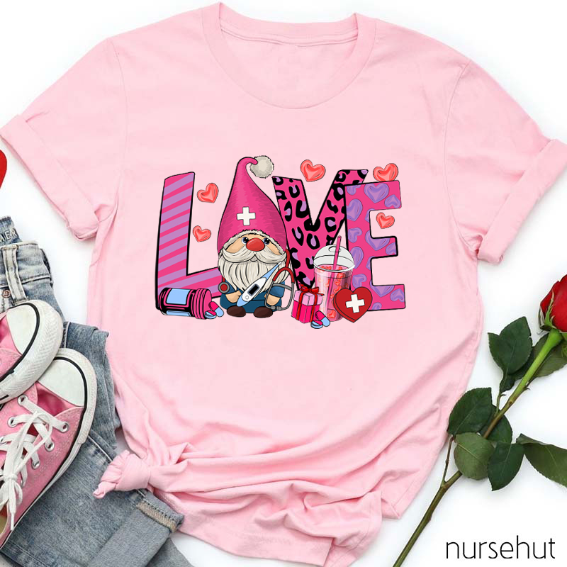 Love Gnome Nurse T-Shirt