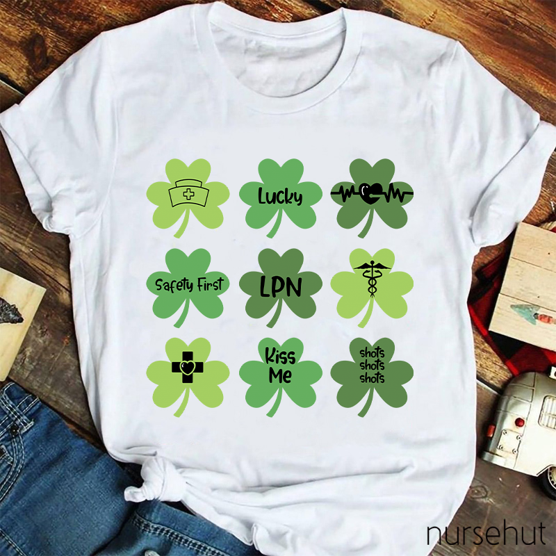 Personalized Safety First Be Lucky Nurse T-Shirt