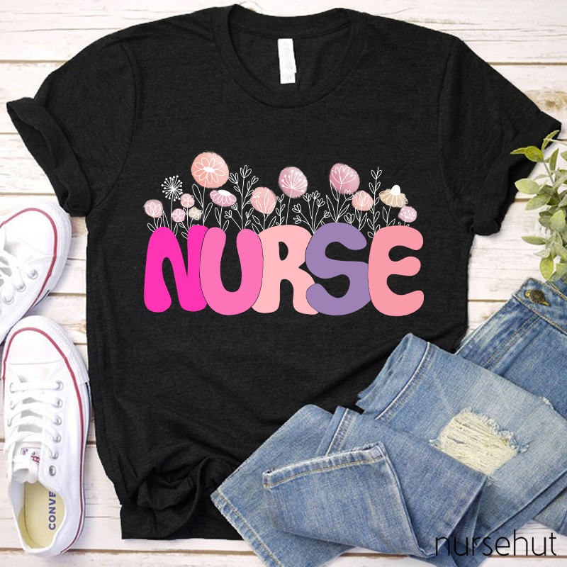 Nurse Flower T-Shirt