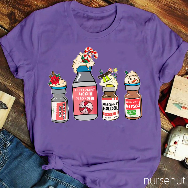 Christmas Special Medical Drinks Nurse T-Shirt