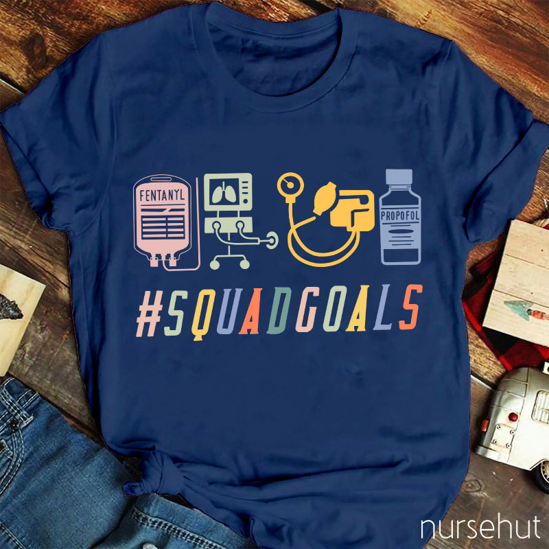 ICU Squadgoals Nurse T-Shirt
