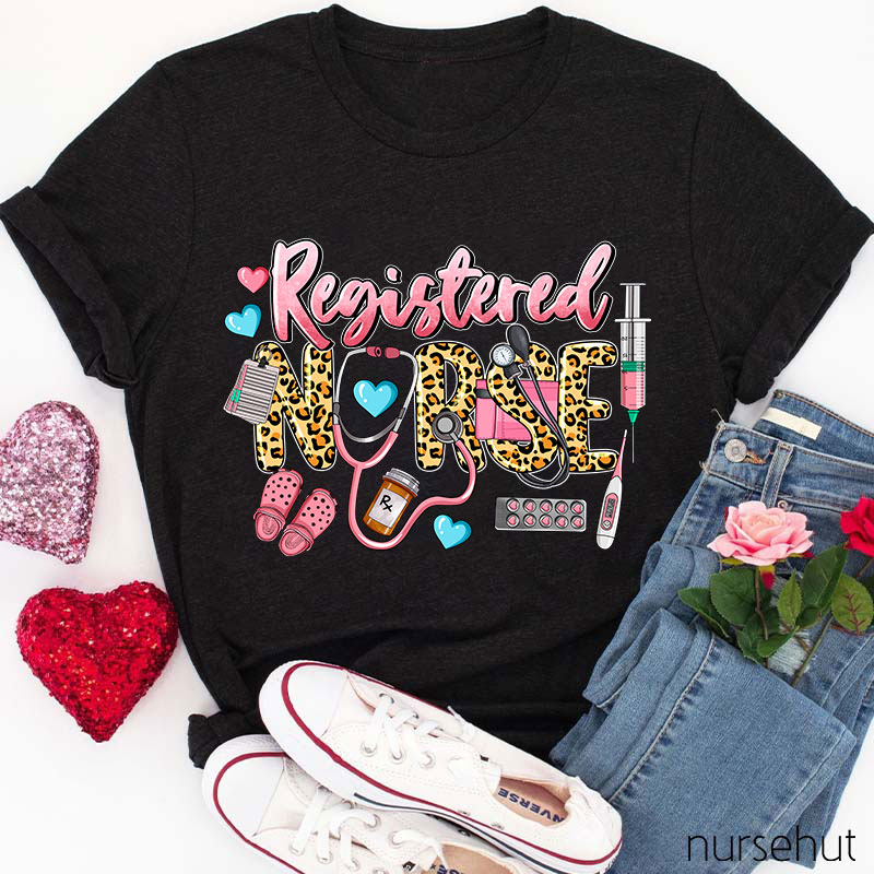 Registered Nurse I'd Like To Wear Pink All Day Nurse T-Shirt