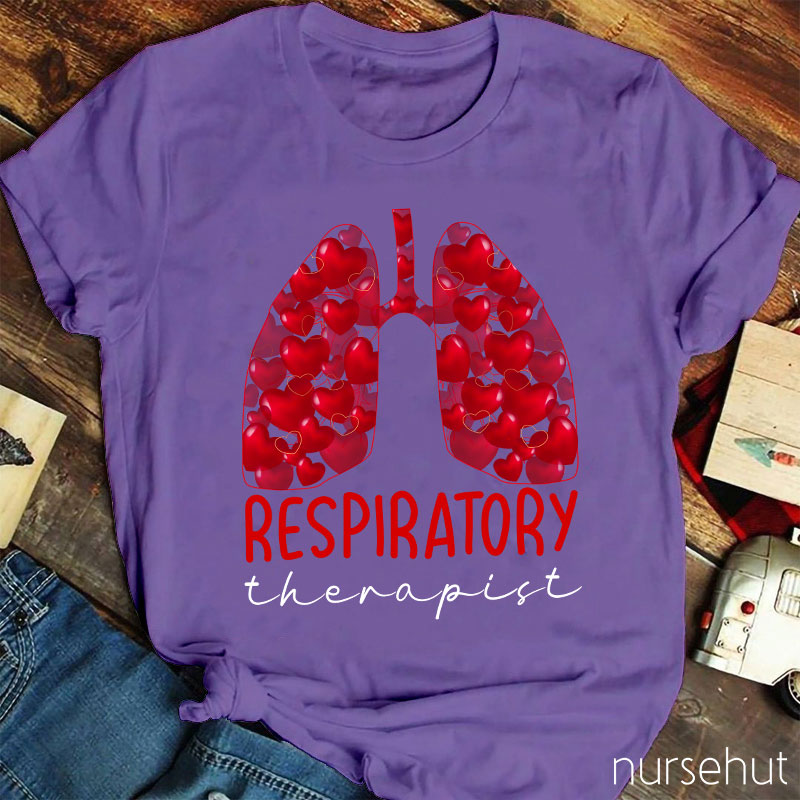 The Lung Full Of Sweethearts Respiratory Therapist Nurse T-Shirt