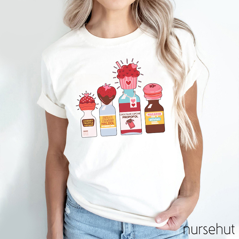 Chocolate Cupcake Propofol Nurse T-Shirt