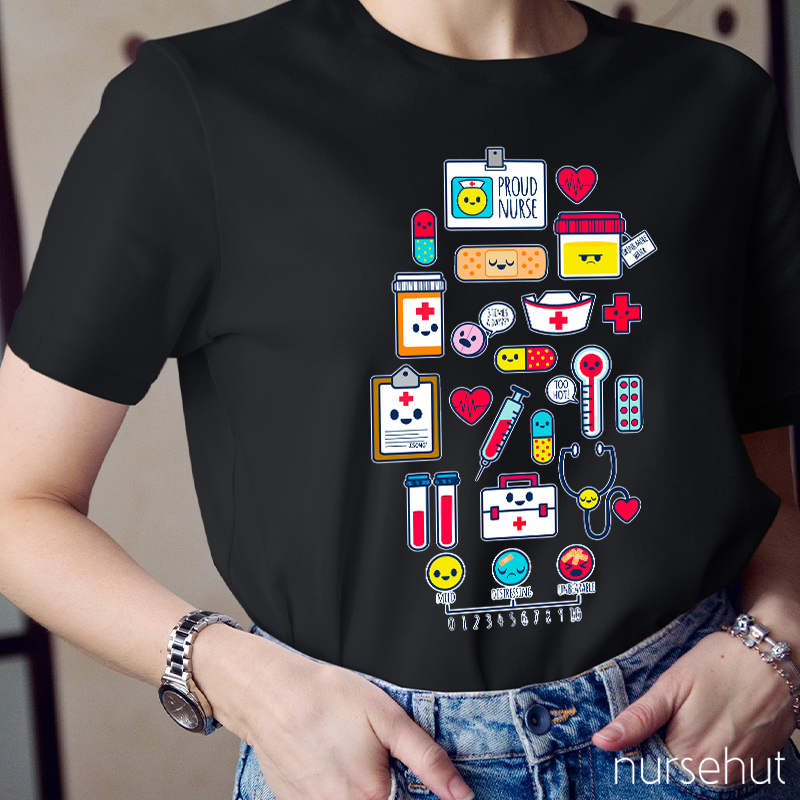 Medical Emotion Spectrum Nurse T-Shirt