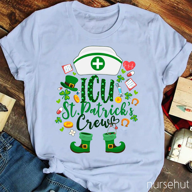 Personalized Department St. Patrick's Crew Nurse T-Shirt