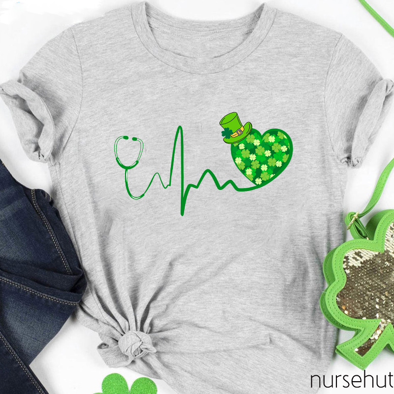 Clover Heart Nurse T-Shirt