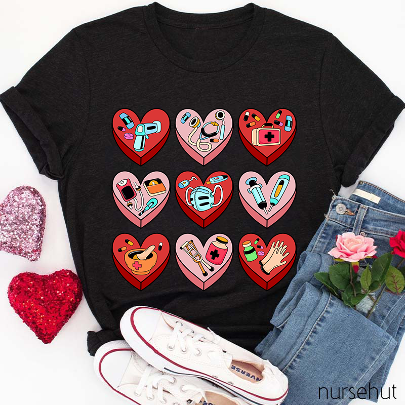 A Heart Full Of Nursing Nurse T-Shirt
