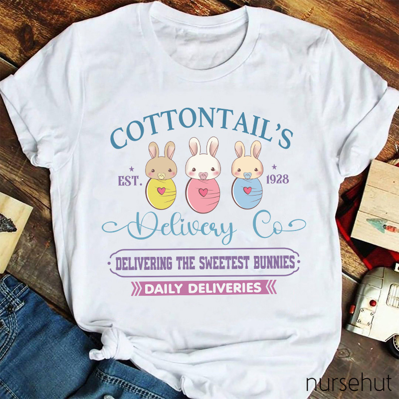 Cottontail's Delivery Co Nurse T-Shirt