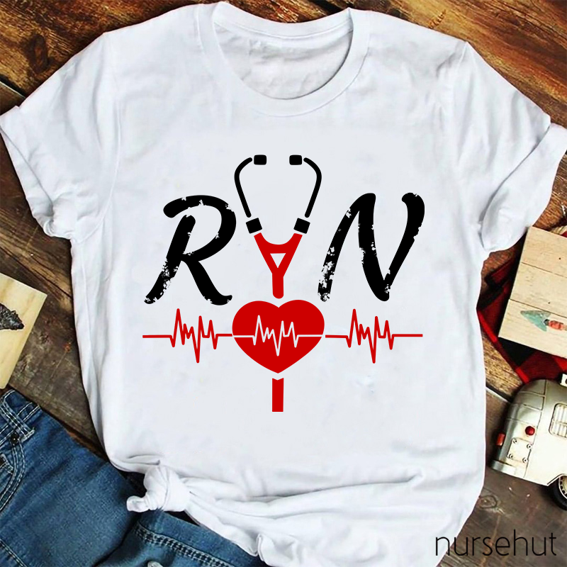 RN Nurse Stethoscope Nurse T-Shirt