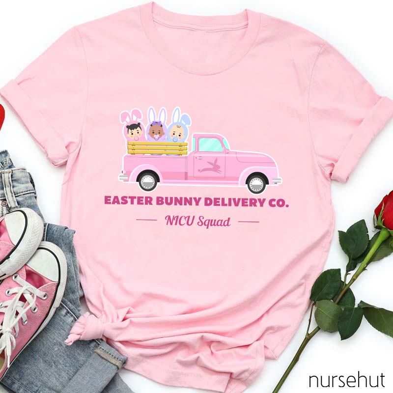 Easter Bunny Delivery Co Nurse T-Shirt