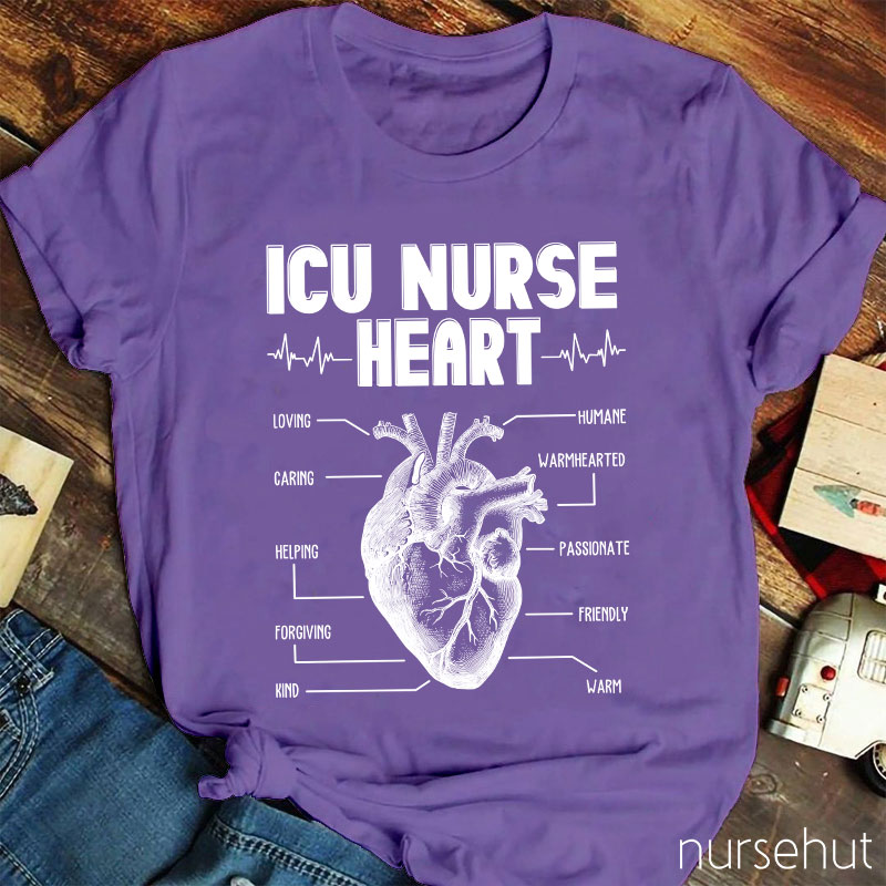 ICU Nurse Heart Nurse T-Shirt