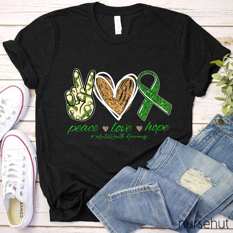 Peace Love And Hope Nurse T-Shirt