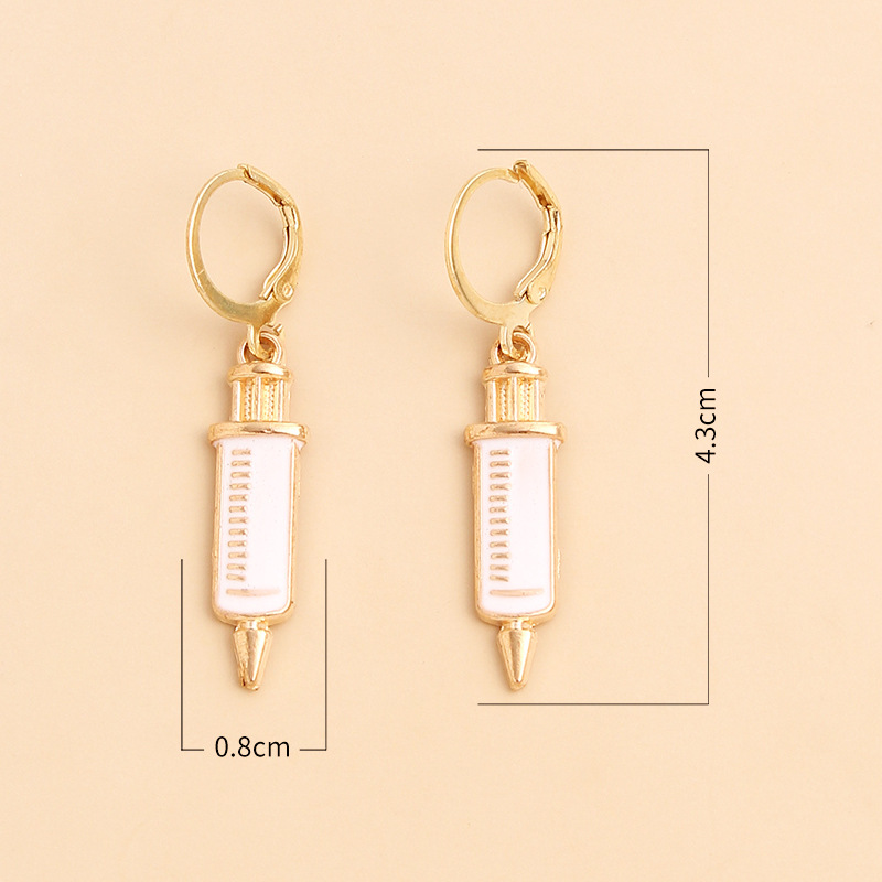 Fashion Nurse Metal Earrings