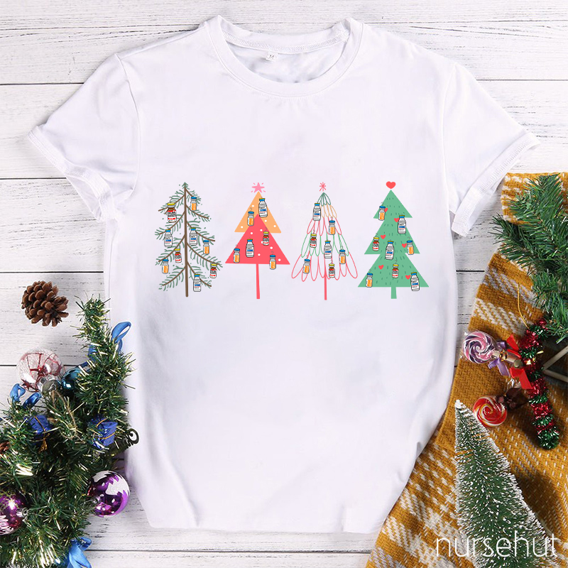 The lovely Christmas Tree Nurse T-Shirt