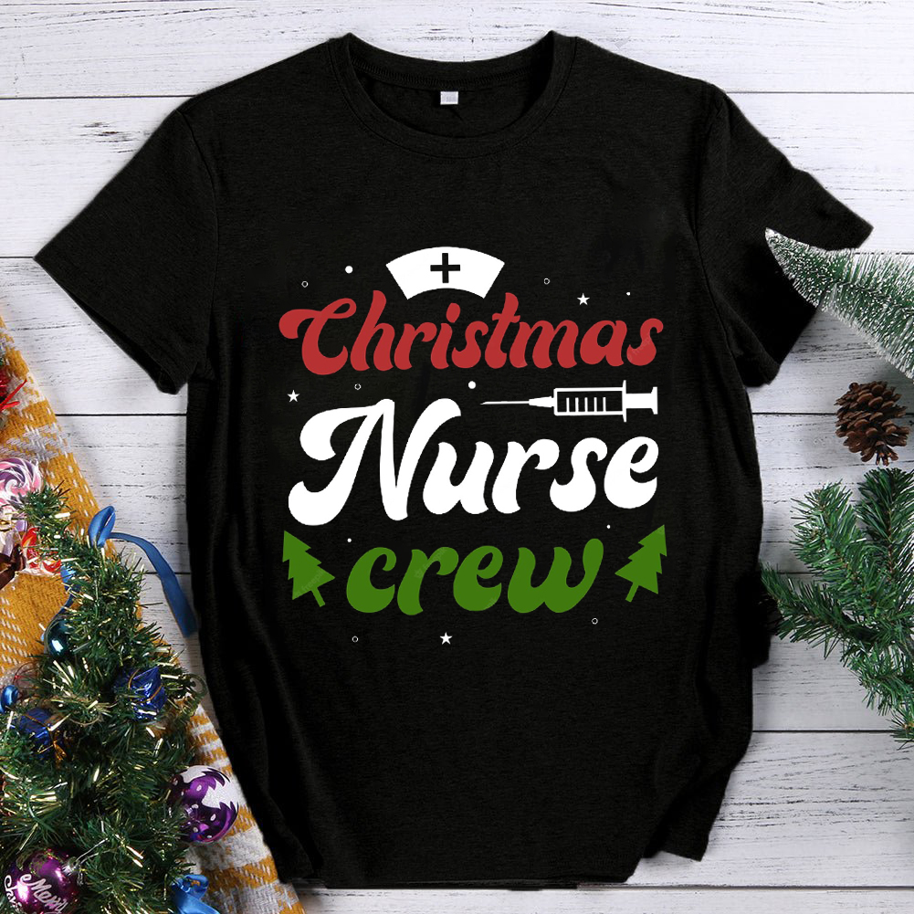 Christmas Nurse Crew Wish You A Merry Christmas T-Shirt