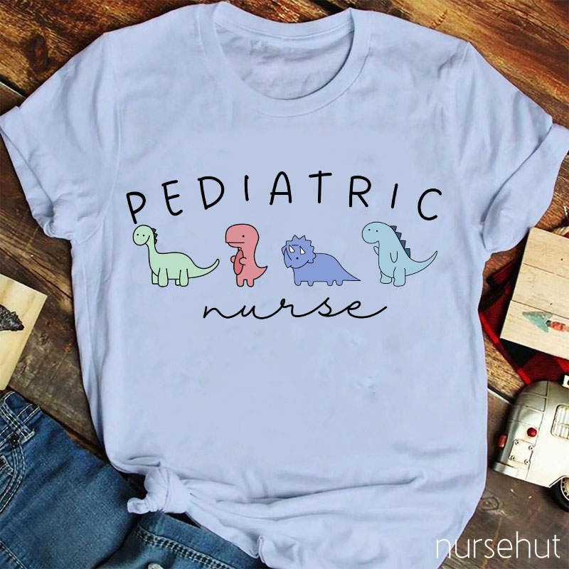 Pediatric Dinosaurs Nurse T-Shirt