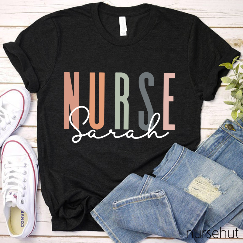 Personalized Simple Nurse T-Shirt