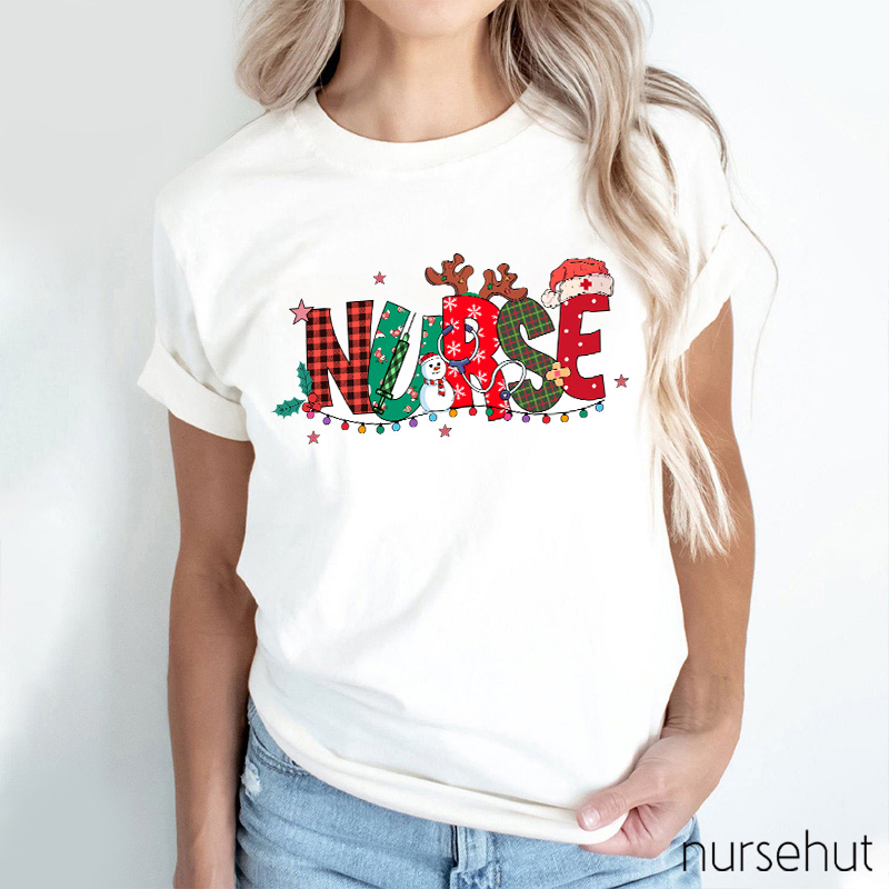 Jolly Nurse Plaid T-Shirt