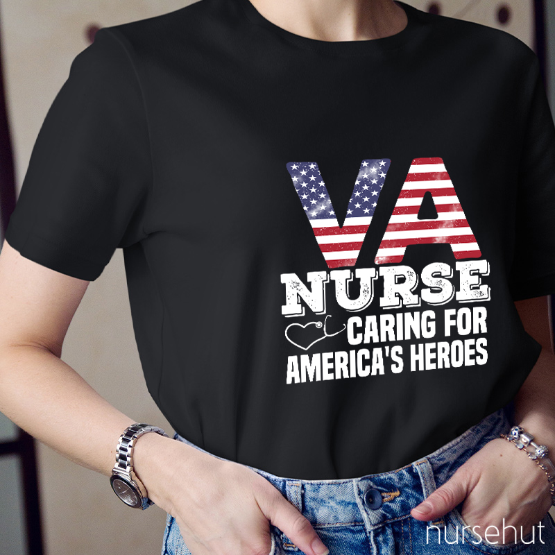 VA Flag Nurse T-Shirt