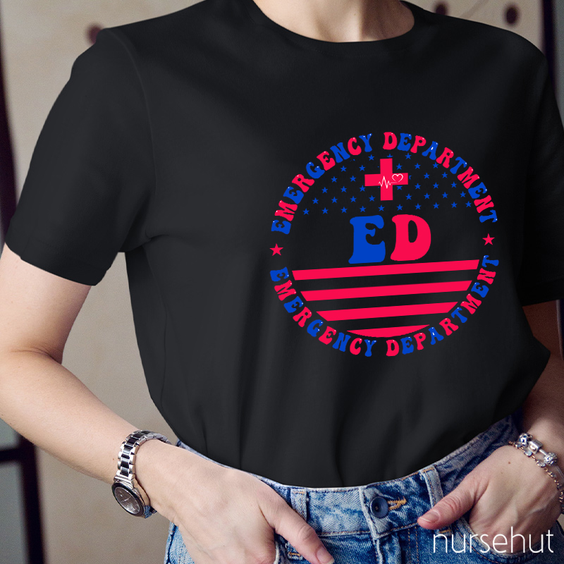 Flag ED Nurse T-Shirt