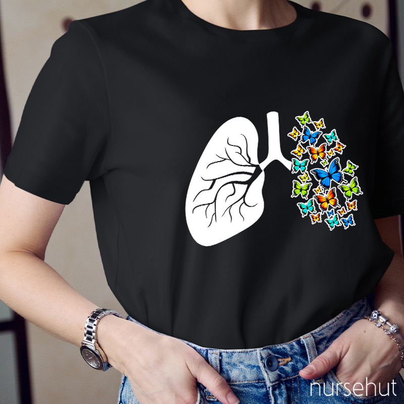 Caring For Lung Health Nurse T-Shirt