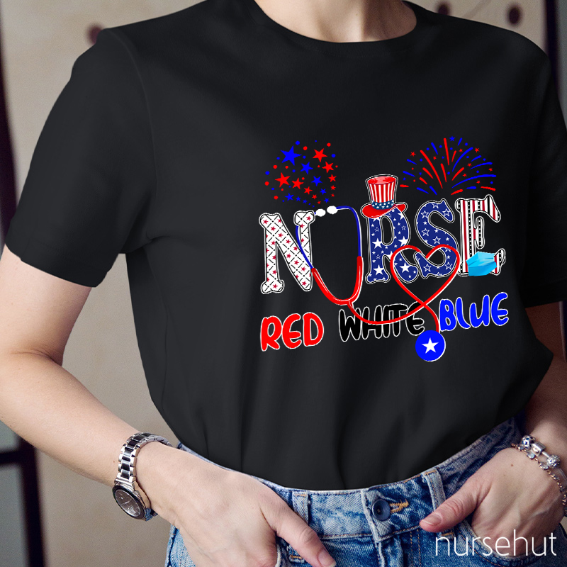 Red White Blue Nurse T-Shirt