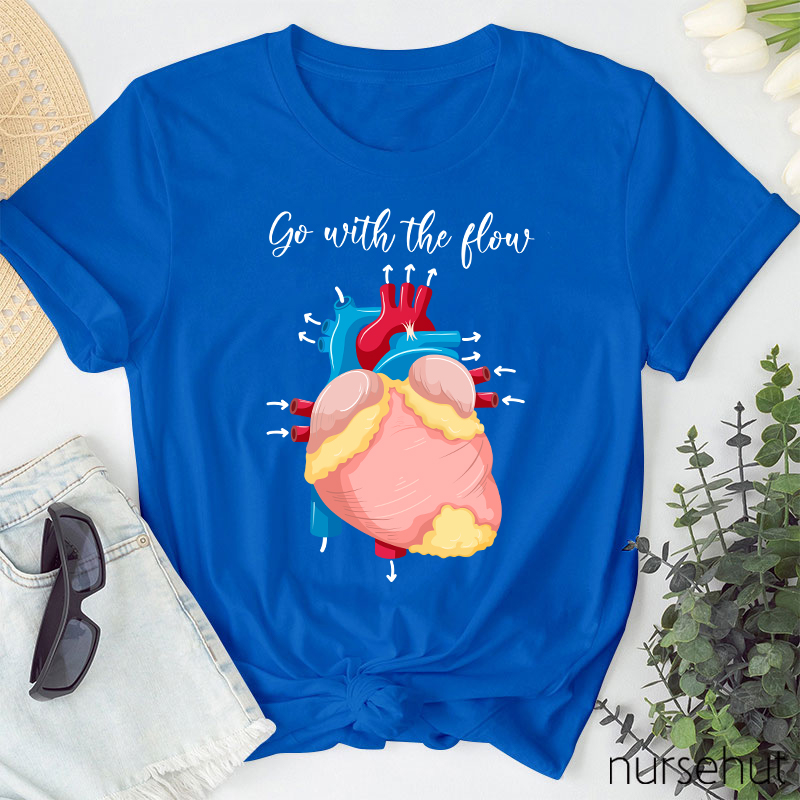 Go With The Flow Nurse T-Shirt