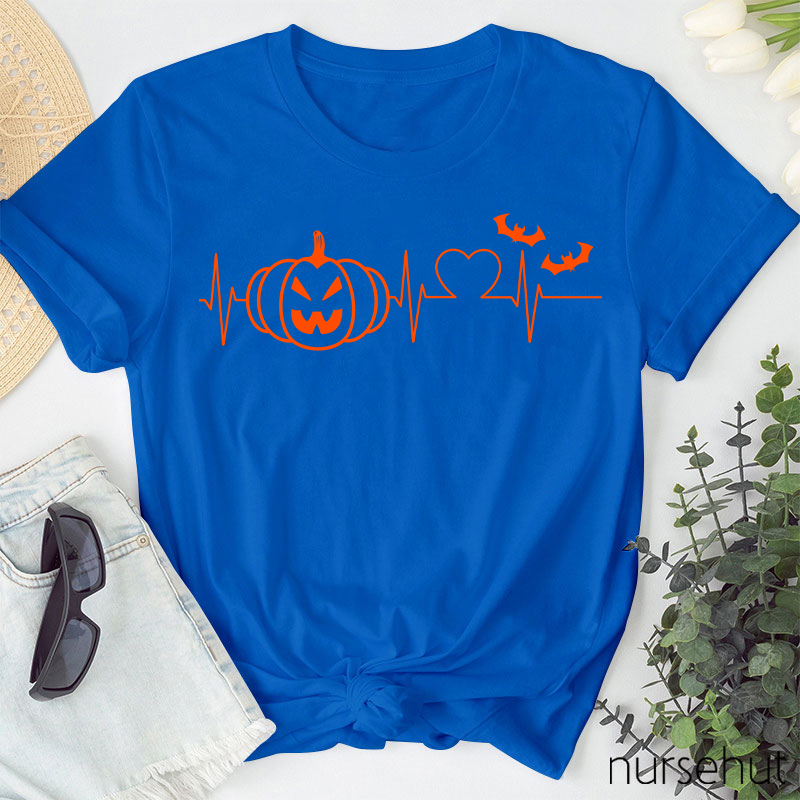 Halloween Heartbeat Nurse T-Shirt
