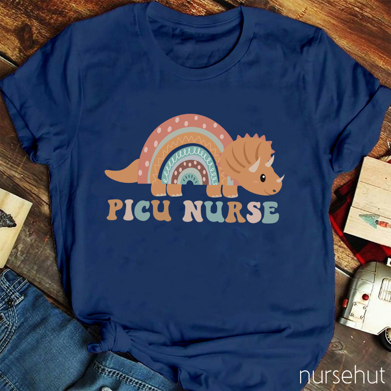 Picu Nurse Dinosaur Nurse T-Shirt