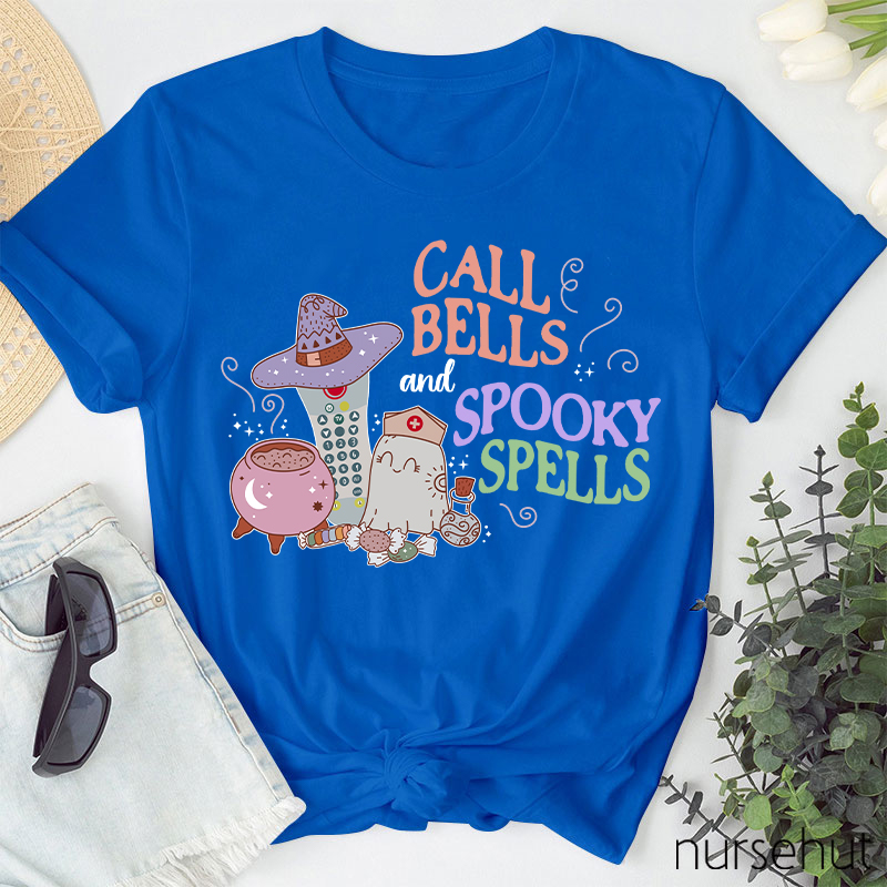 Call Bell And Spooky Spells Nurse T-Shirt