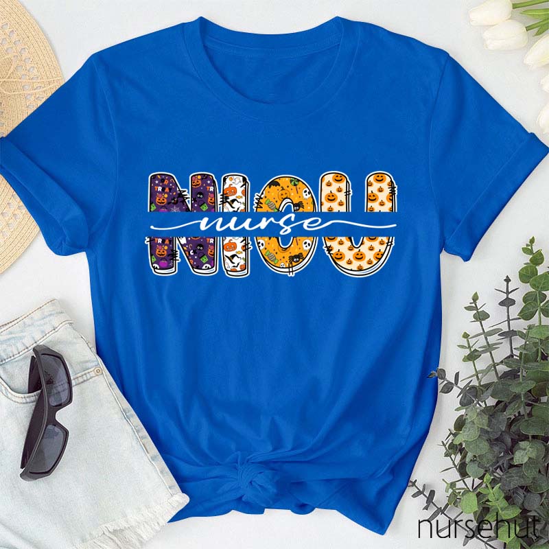 Personalized Happy Halloween Nurse T-Shirt
