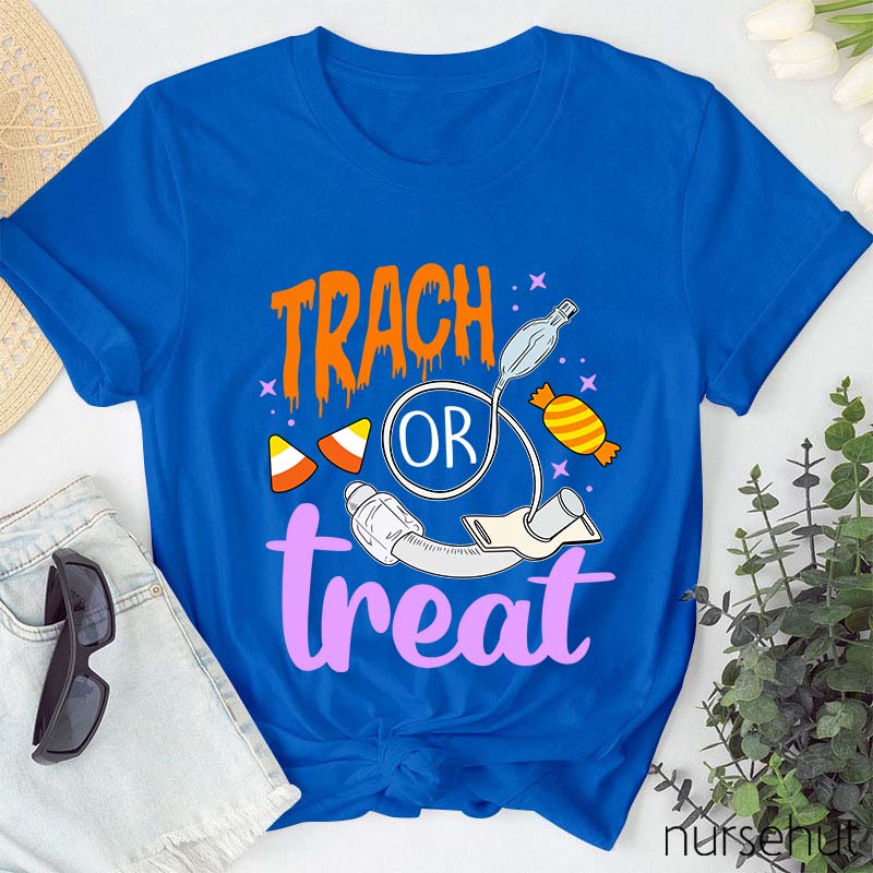 Trach Or Treat Nurse T-Shirt