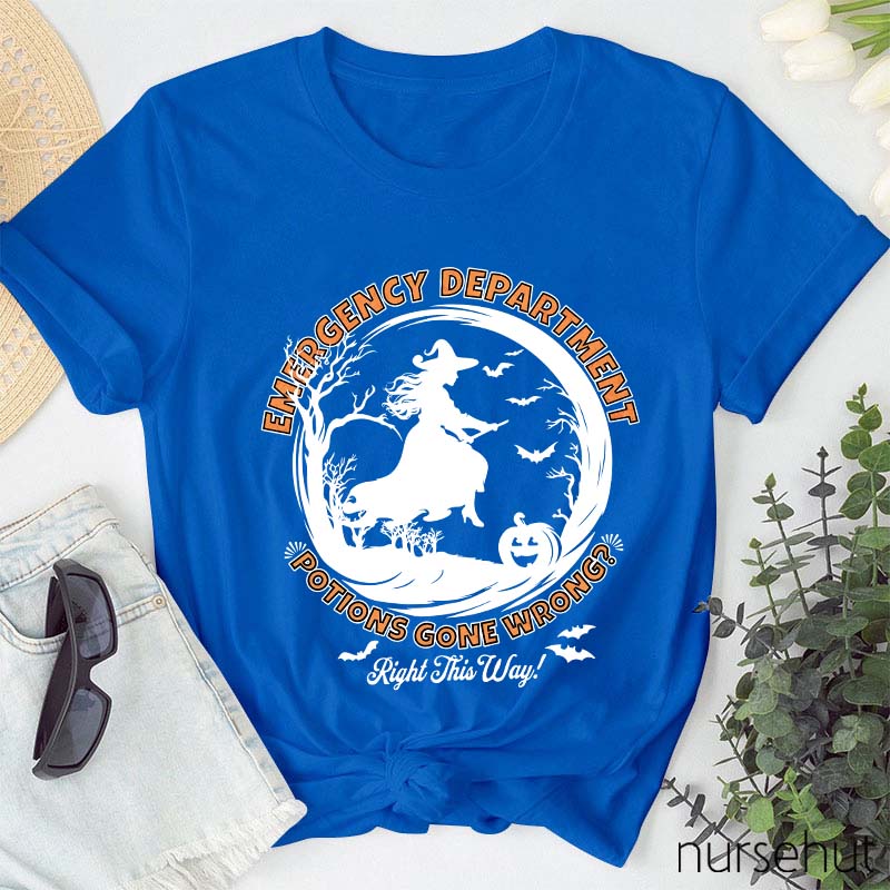 Emergency Department Potions Gone Wrong Nurse T-Shirt