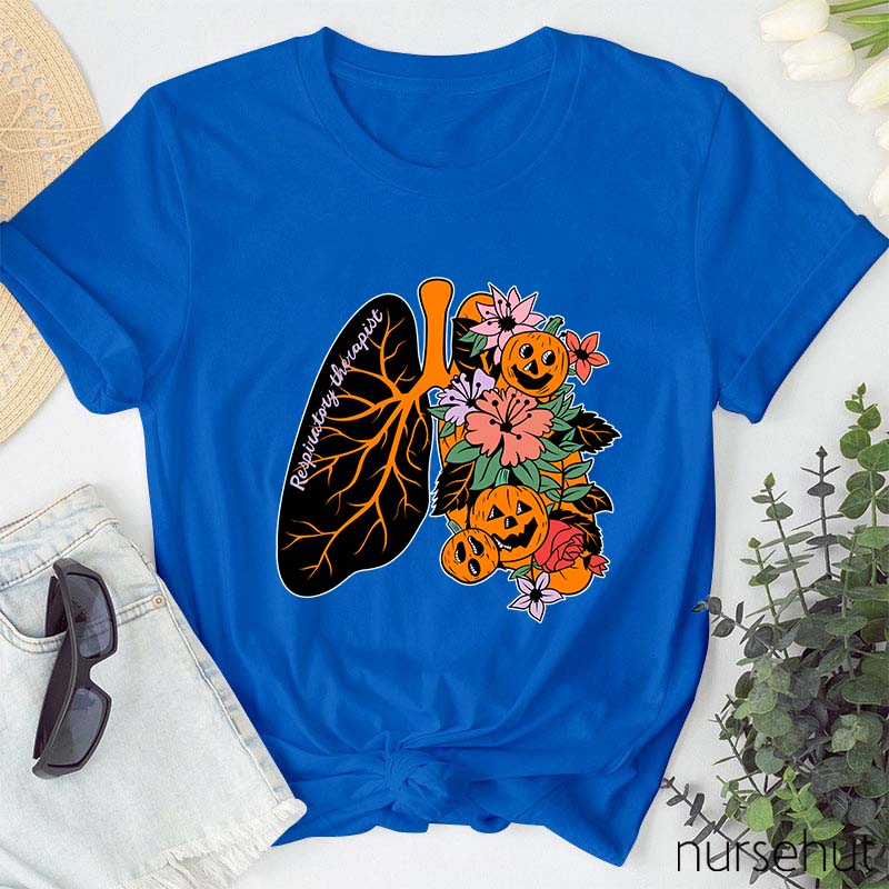 Halloween Respiratory Therapist Nurse T-Shirt