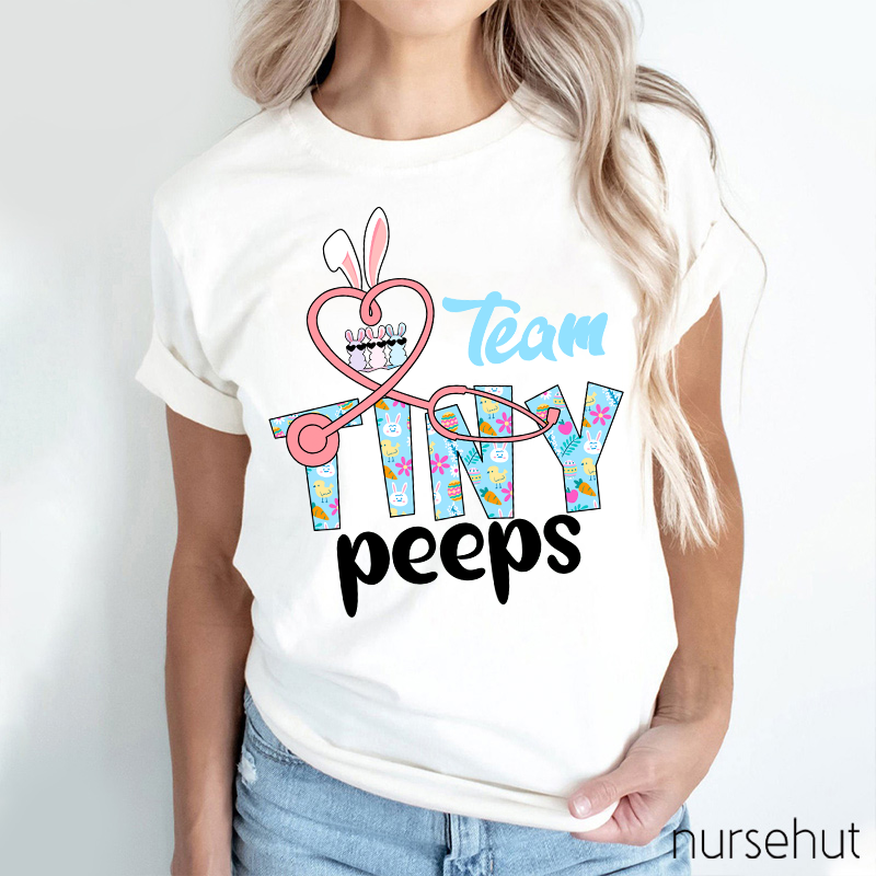 Team Tiny Peeps Nurse T-Shirt