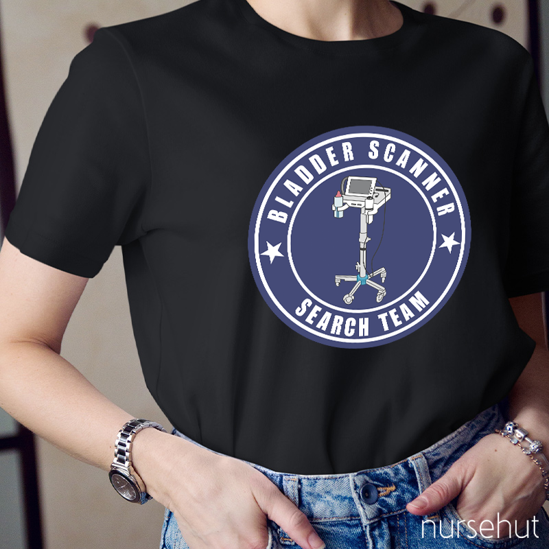 Bladder Scanner Search Team Nurse T-Shirt