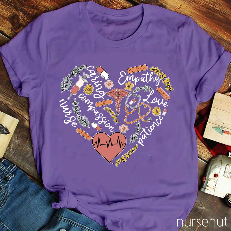 Compassion Caring Empathy Nurse T-Shirt