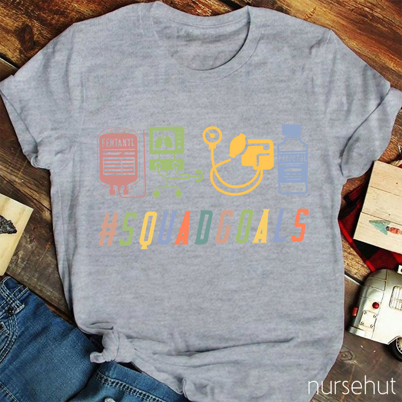 ICU Squadgoals Nurse T-Shirt