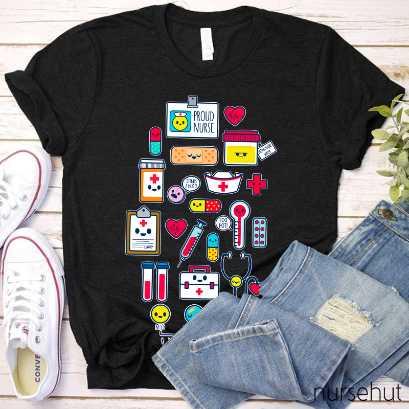 Medical Emotion Spectrum Nurse T-Shirt