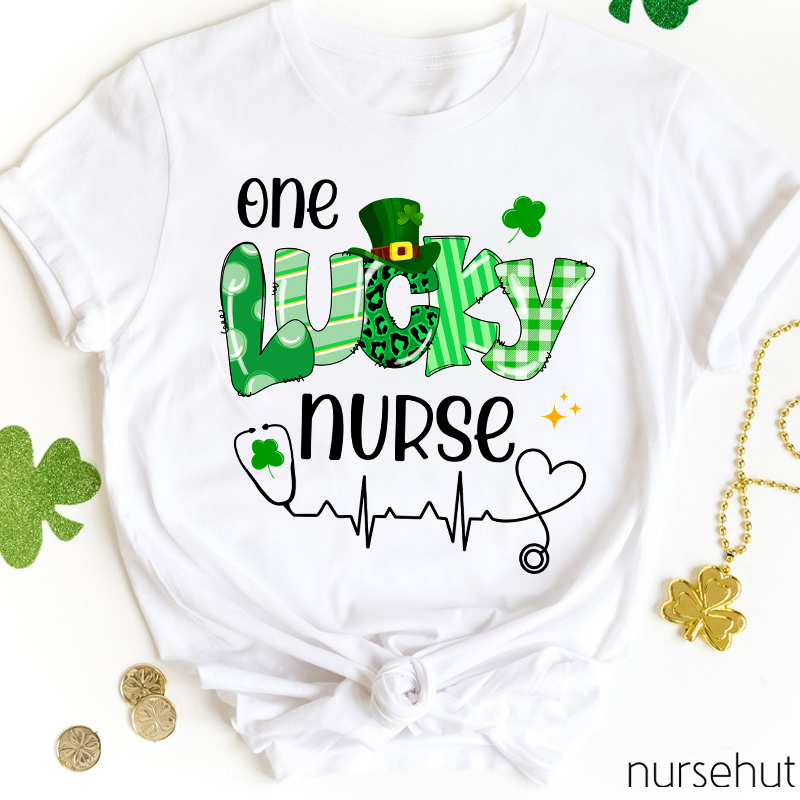 One Lucky Nurse St. Patrick's Day Nurse T-Shirt