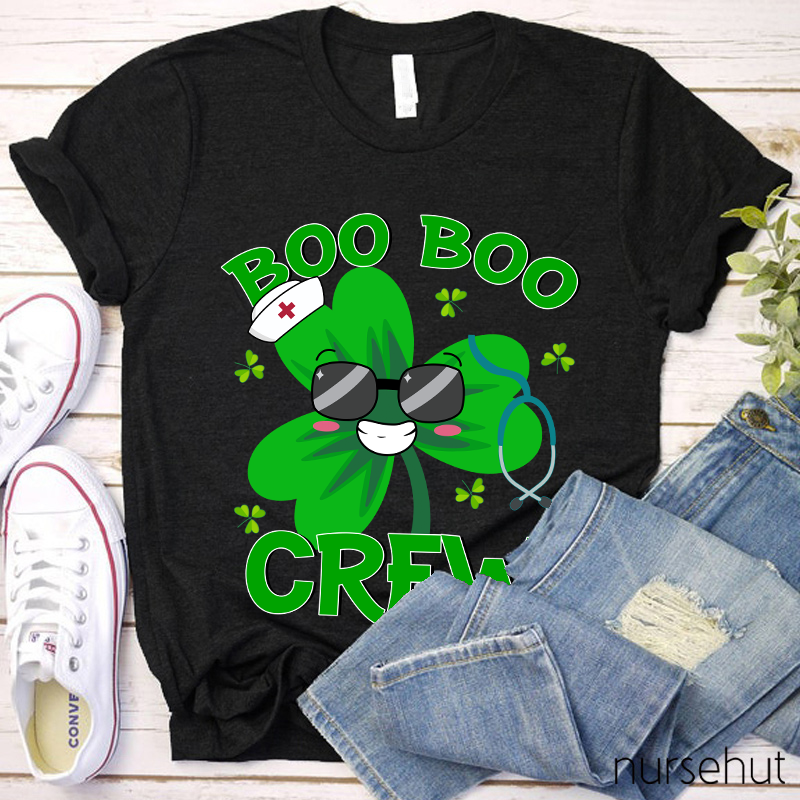 Boo Boo Crew Clover Nurse T-Shirt
